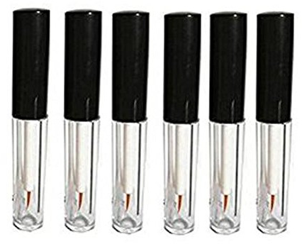 Leere nachfüllbare Kunststoff-Flaschen für Eyeliner, Fläschchen für Wimpernwimpern, Reisewimpern, Wachstum, Öl/Mascara/Augenglanz, 6 Stück