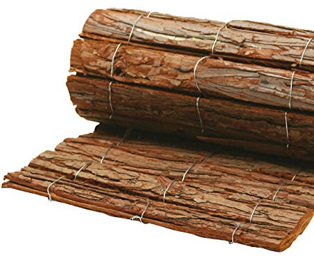 AFP Rindenholzmatte Winterschutz Pflanzen, 30 x 150 cm/Stammschutz Bäume/Frostschutz Kübelpflanzen/Deko/Bastelmatte/Winterschutz Pflanzen / 2 Jutesäckchen gratis