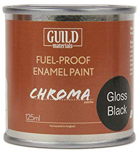 Gloss Enamel Fuel-Proof Paint Chroma (125ml Tin) (Gloss Black)