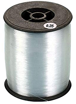 KnR Harmony Klar Nylon Unsichtbares Faden Angelschnur 900m für die Hängende Ornamente Perlenschmuck Armbänder Basteln 0.25mm