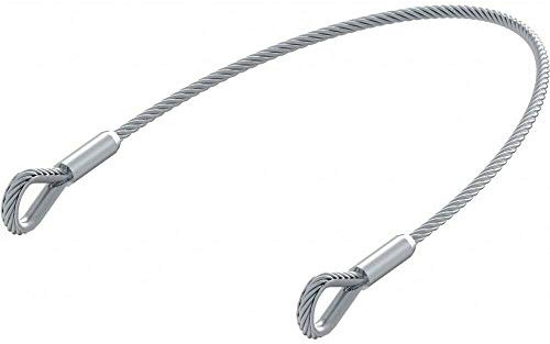CAVO 700 MM ACCIAIO DI SICUREZZA ANTICADUTA PER CANCELLO A BATTENTE CERTIFICATO