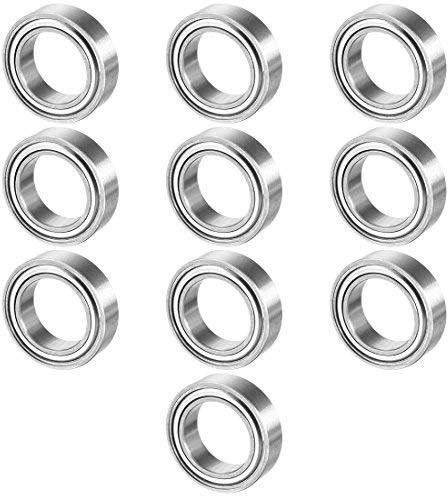 10 Stück MR117ZZ 7 mm x 11 mm x 3 mm Rillenkugellager, Miniatur, doppelt geschirmt.