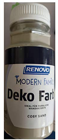 Renovo Deko Farbe Cosy Sand 125 ml modern Family -matt