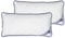 Irisette Body Contour Kopfkissen 2er-Set 40x80 cm mit abnehmbarem Bezug aus Softer Microfaser, waschbar bis 60°C, weiß/blau, Öko-Tex Zertifiziert, produziert nach deutschem Qualitätsstandard