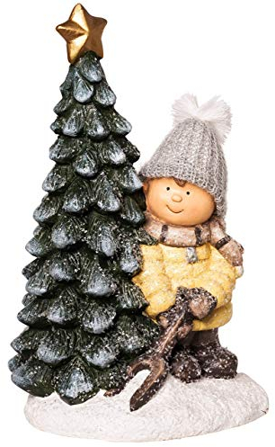 Wichtelstube-Kollektion XXL 42cm Dekofigur Winterkind Weihnachtsbaum Weihnachten Weihnachtsdeko Figuren Garten