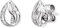 Engelsrufer Ohrringe Himmelsträne und Lebensblume aus Sterlingsilber mit Zirkonia, Durchmesser: 8,8mm, ERE-TEARLIFL-ZI