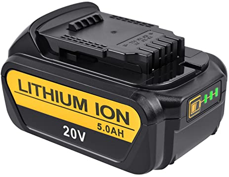 Tecmana 18V 5.5Ah Batterie Remplacement pour Dewalt DCB184 DCB182 DCB181 DCB180 DCB200 DCB203 DCB204