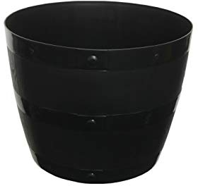 ACCURATE Garden | Indoor Outdoor Barrel | Sturdy & Lightweight plastic construction | For Multi-Purpose |Perfect for cultivation of vegetables and flowers/plants(Barrel Black, Large)