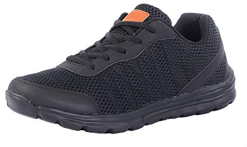 T686A-6 Black Textile/Mesh Trainers Size 6 UK