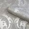 Belgravia Decor Amara Damask Silver Wallpaper GB7370 - Textured Italian Vinyl