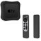 Bright Coque Silicone pour 2021 Apple TV 4K(32GB,64GB), Silicone Étui pour 2021 Apple TV 4K, Étui pour Apple TV (Noir)