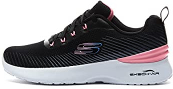 Skechers Femme Skech-air Dynamight Luminosity Basket, Garniture Violette en Maille Marine, 38 EU
