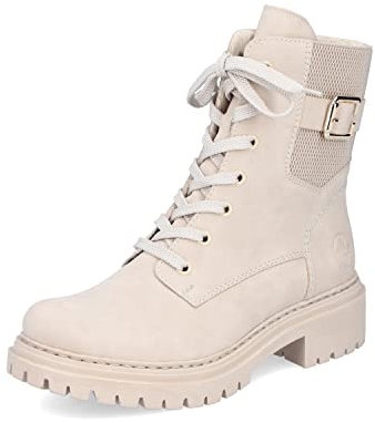 Rieker 72631, Stivali da Motociclista Donna, Beige 63, 41 EU