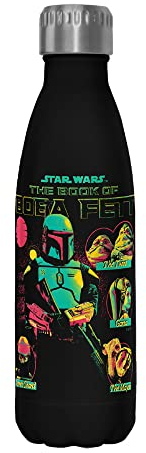 Star Wars Takeover 17 oz Stainless Steel Water Bottle, 17 Ounce, Multicolored