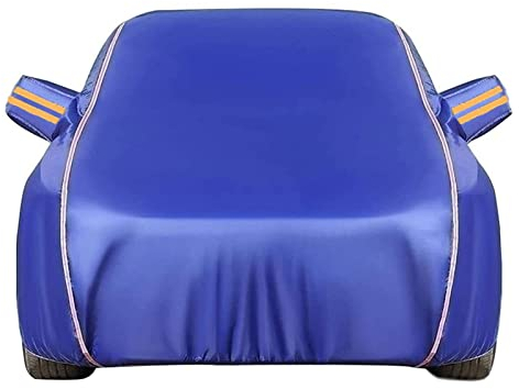 Staubdichte Autoabdeckungen Golf Golf 2 Golf 3 Golf 4 Golf 5 Golf 6 Golf 7 Golf 8| Allwetter-Garagen-wasserdichter Sonnenschutz-Auto-Abdeckung (Color : Inner Cotton Blue, Size : Golf 7)