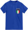 FOOTEEZ Kinder Italia Fußballtrikot Italien, königsblau, 9-11 Years