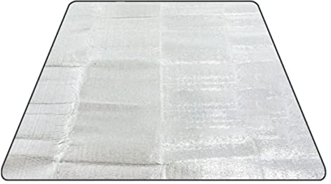 Ultraleichte Aluminium -Isoliermatte Schlafmatte, Schlafmatte Camping Aluminium Matte Bodpolsterthermische Decke (200 x 120 cm) Campingmatte