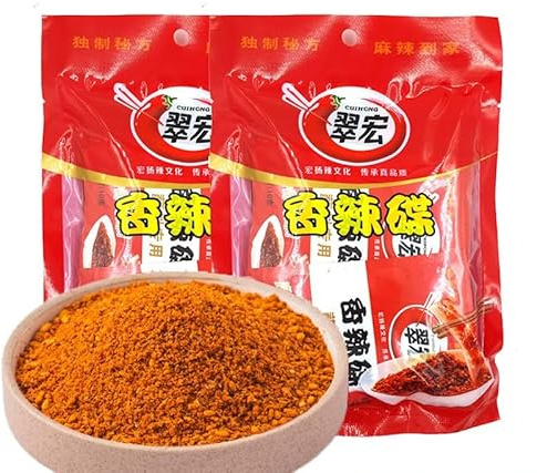Chili Powder Bag Packing Used for Hotpot,Spicy Chilli Seasoning Pack,Hot Pot Dipping Sauce,10g*10bag/pack,Hot and Spicy,Perfect for dishes,Chinese Specialties (3pack)