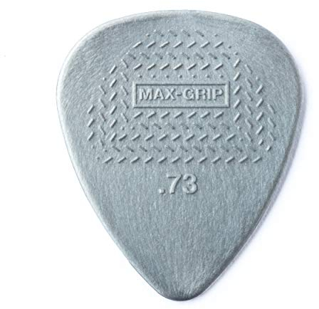JIM DUNLOP - 449F073 24er-Pack Max-Grip Nylon Standard Plektren 0,73 mm, grau