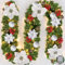 Christmas Garland With Lights - 9ft/270cm Pre-Lit Decorated Garland for Xmas Tree, Stairs, Fireplace Décor (Silver)