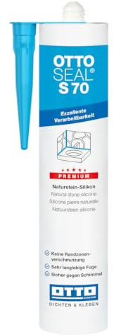 OTTOSEAL S70 Silicone en pierre naturelle 310 ml C47 Gris-bleu Structure avec embout kör4u
