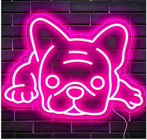 Jinson well Französische Bulldogge lampe neon zeichen wand, führte dekor nachttischlampen zeichen hochzeit schlafzimmer tabelle geschenk kinder spielzeug dekor dekorationen zum geschenk