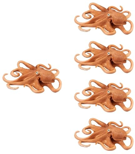 ibasenice 5st Simulierter Oktopus Oktopus-Figur Wende-krake-plüschtier Riesige Kuscheltiere Oktopus Plüsch Thaddäus-plüsch Künstliches Meerestier Oktopus Stofftier Plüschpuppe Riese Plastik