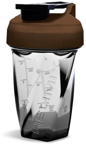 Helimix 2.0 Vortex Eiweiß Shaker Flasche, 500 ml (20 oz) - Portabler Shake Becher für Protein Shake & Smoothie - Keine Mixkugel, Schneebesen oder Klumpen - Fitness Shaker Spülmaschinenfest & BPA-frei