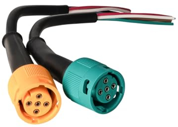AUTOLIGHT 24 2X Bajonett Stecker Set Bajonettverbinder Kabeladapter PKW Anhänger Rückleuchten 15 cm Kabel