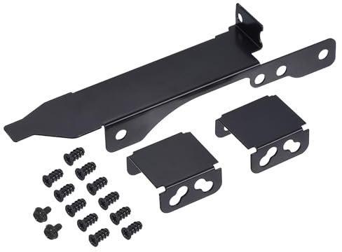 sourcing map Graphics Card Dual Fan Cooling Bracket PCI Metal Mounting Bracket Video Card Heatsink for 8/9/12CM Fans with Screws