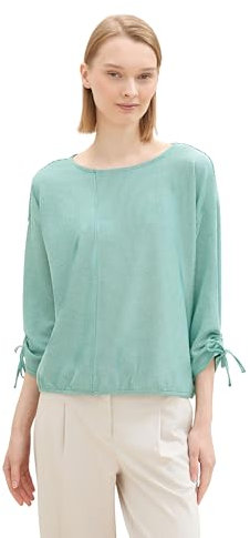 Loose Fit Longsleeve mit Streifen & Raffarm