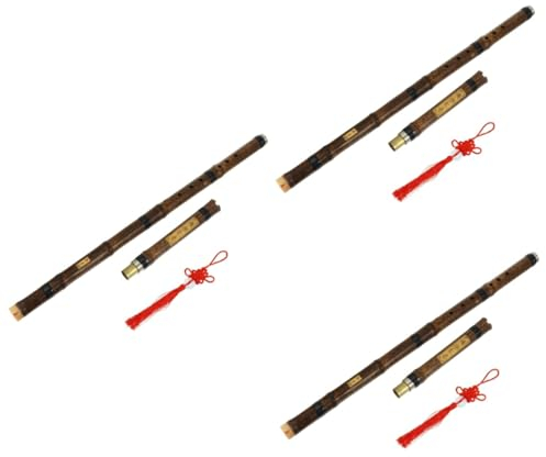 Toyvian 3st Das Alte Xiao Chang Xiao Flöte Im Antiken Stil Holzblasinstrument Chinesisches Musikinstrument Erwachsene Flöte Chinesische Flöte Alte Flöte Erwachsener Kind Lochflöte Bambus