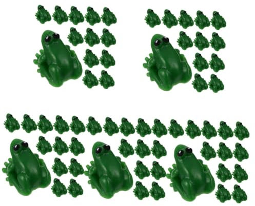 Abaodam 5stücke Miniatur Frösche Für Miniaturgärten Süße Deko Für Tiny Houses Terrarien Und Landschaftsdekorationen Für Kreative -projekte