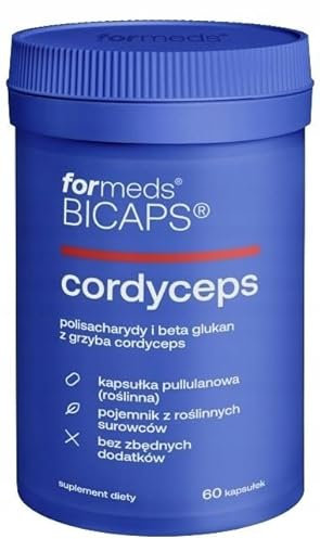 ForMeds - Bicpas Cordyceps - 1060mg Extrakt - Polysaccharide und Beta-Glucan - 2 Kapseln pro Tag - 60 Kapseln