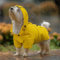 Navaris Regenmantel Regenjacke für Hunde - Regenmantel Hund wasserdicht - Hundemantel Hunderegenmantel Regencape aus PU und Polyester - Dog Raincoat - Gelb - S