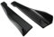 EsprAL 2PCS Auto ABS heckspoiler Ecke Hecklippe Winkel Wrap Angle, Für BMW F11 F20 F21 F25 F26 F30 F31 F34 F80 E84 Heck Stoßstange Diffusor Splitter Spoiler Protector,A/Black-48CM