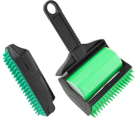 ORFOFE Wiederverwendbare Waschbar Handlich Fusselrolle Kunststoff Schwarz für Tierhaare für Auto und Kleidung
