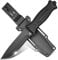 Naifu® - The Outdoor - Black - Coltello sopravvivenza a lama fissa da 11,5 cm in acciaio inossidabile - Coltello da caccia - Sopravvivenza - Bushcraft