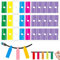 CPJJ 180PCS etichette cavi etichette per cavi etichette etichette per cavi 6 colori - Adesivi categorizzazione cavi elettrici - Resistente all'acqua - Ideale per organizzare reti cablate