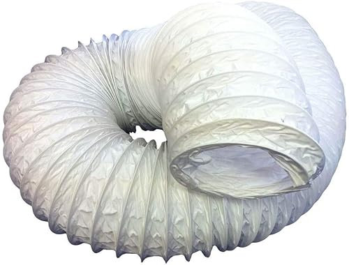 TC PVC Flexible Hose Ducting 100mm - 4 inch Universal Duct for Extractor Fan, Tumble Dryer, Cooker Hood, Air Conditioner Hose 3 Metre Length