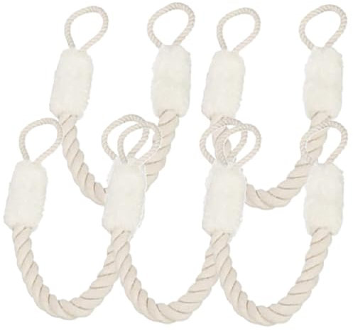 Kellegour 5 Pièces Corde D'arrêt de Porte,Butée de Porte en Coton,Corde de Coton pour la Poignée de Porte pour Protéger Doigts et Animaux de Compagnie des Enfants