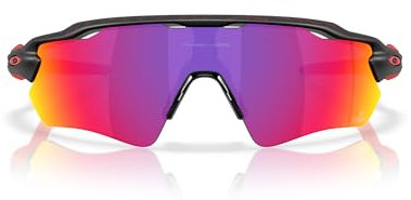 OAKLEY Rechteckige Sonnenbrille für Herren mit UV-geschützten roten Gläsern - 0OO92089208G238, Schwarz, 38