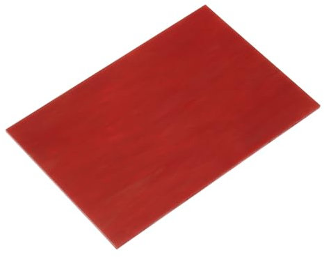 QUARKZMAN Vetro Colorato Foglio Piastrella Mosaico 7.9 Pollici x 5.9 Pollici Vetro Colorato Rosso Scuro per Artigianato Fai Da Te, Progetto Artistico
