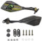 Letgoing Motorradspiegel 360° drehbar Motorrad Rückansicht Seitenspiegel konvexe Spiegel für ZX6R ZX-6R ZX636 Ninja 300 EX300 ABS 400 2018-2019 600 CBR 600RR 2003-2011CBR900