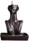 ZONSUSE Brûleur D'encens à Reflux Statue, Porte-encens à Reflux de Style Moderne, Brûleur d'encens Cascade en Forme de Dame,pour Aromathérapie Décoration Intérieure Méditation Cadeau (Beauté-Noir)