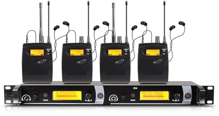 IEM Professional Dual Channels Wireless In Ear Monitor System For Singers