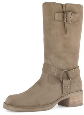Gabor Damen Biker Boots, Frauen Stiefeletten,Wide-fit,h-Weite,Leder-Sohle,Cherry,Merlot,Sport-Dynamic,g-Weite,glatt-Leder,Farro,38.5 EU / 5.5 UK