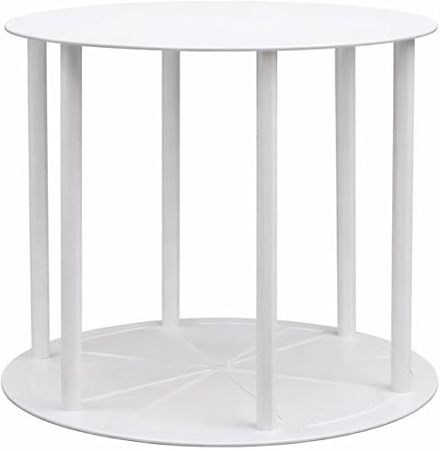 Oasis Supply, White Plastic Fountain Separator Cake Stand (2) 16 Round Plates with (4) 15 Columns, Tiered Wedding Cake Separator (16 Plates)