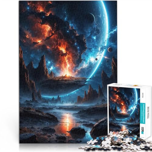 1000-teiliges Puzzle für Teenager Lernspiele DIY Spielzeug Die Kollision zweier Welten Lernspiel für Geburtstag, Weihnachten52x38cm