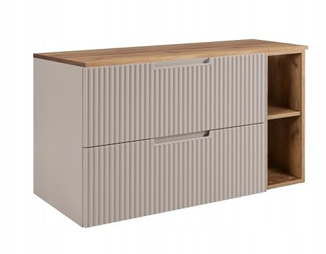 Rodan Moderne Möbel - Schrank Goldene Eiche, Kaschmir - Möbelstück - Bastelregal – Bastelplatte 80 cm + 100 cm